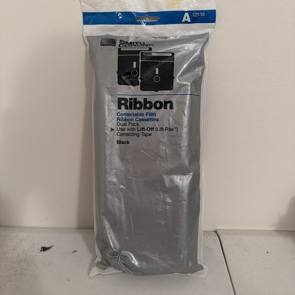 Smith Corona Correctable Film Ribbons 2 Pack 5/16" x 530' Typewriter A12138